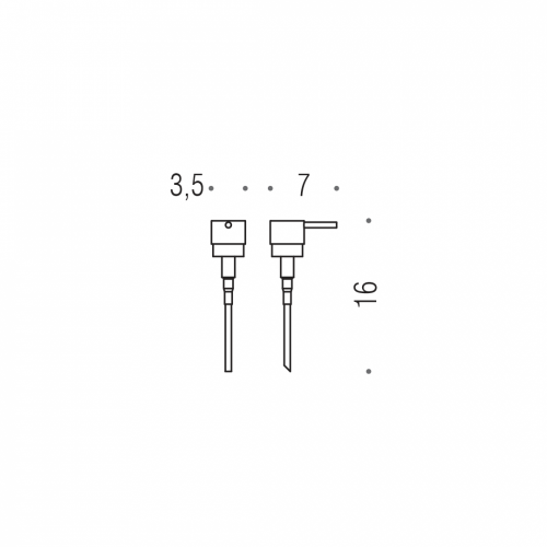 CB - BASICQ B9378 - Náhradná pumpička k dávkovaču mydla Chróm lesklý