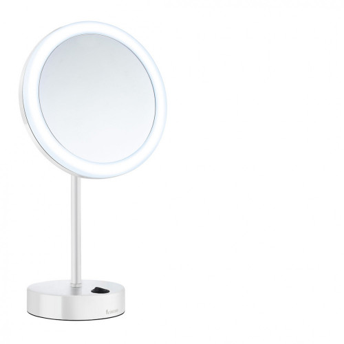 SO - OUTLINE FK484EWP - Zväčšovacie kozmetické zrkadlo s LED osvetlením Biela matná