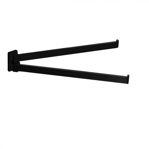 CB - LOOK B1612 - Držiak na uteráky dvojitý 33,5 cm Čierna matná