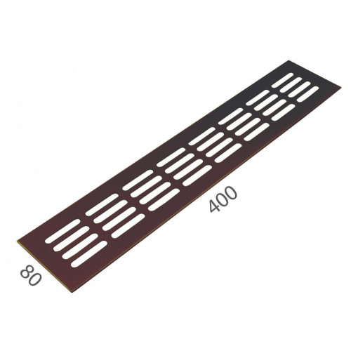 SRL - ALFA vetracia mriežka 80 x 400 mm Bronz matný