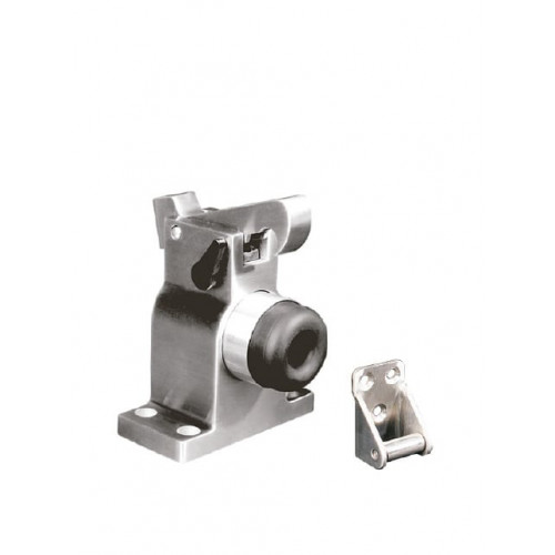 JNF - Priemyselná zarážka dverí s poistkou IN.13.010 Nerez matná