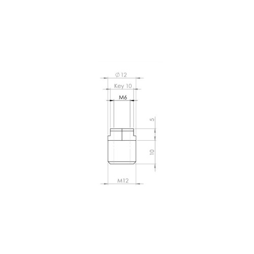 MPK - SECURO S01 Výstupok M6 x 5 mm MPK - SECURO S01 Výstupok M6 x 5 mm