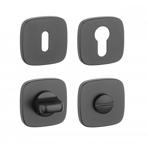 AS - ROZETA - HRO 7S Čierna matná