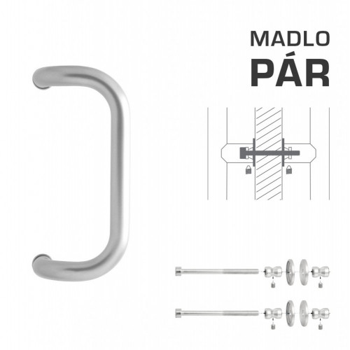 WA - MADLO M2 WA/A-DHP pár Nerez matná