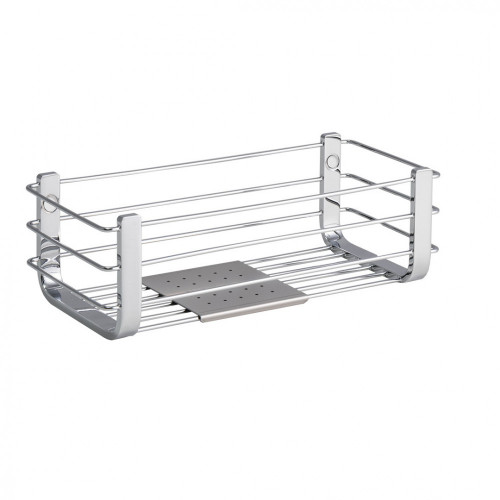 CB - PORTA OGGETTI B9632 - Košík do sprchy/vane s podložkou 27 cm Chróm lesklý