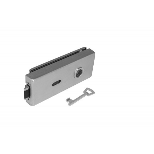 TI - Zámok na sklenené dvere Chróm matný