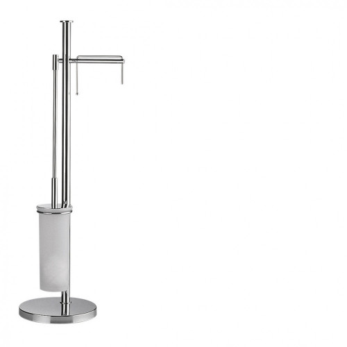 CB - PLUS W4935 - Stojan na toaletný papier a WC kefu Chróm lesklý