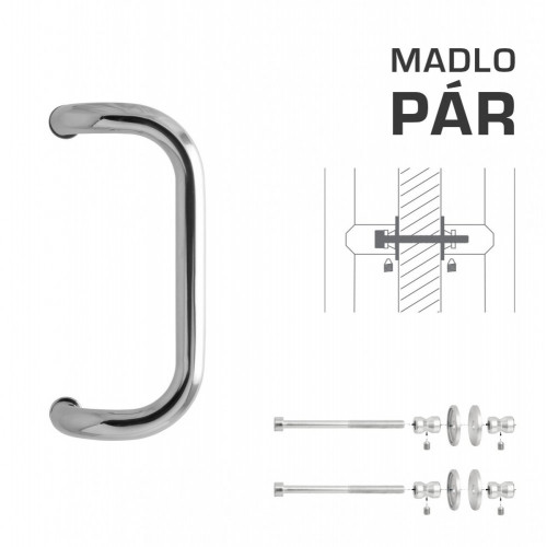 WA - MADLO M2 WA/A-DHP pár Nerez lesklá
