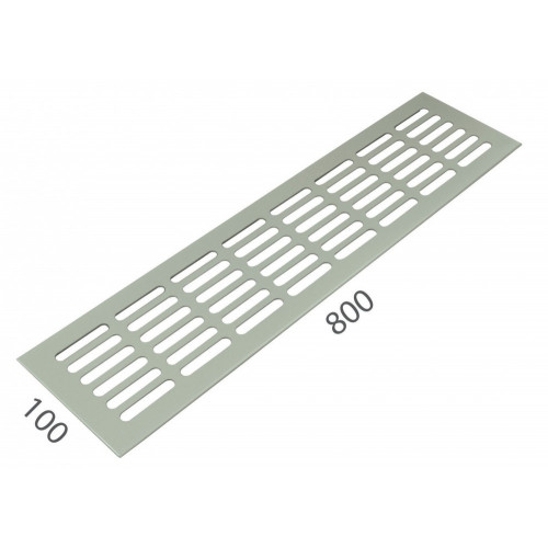 SRL - ALFA vetracia mriežka 100 x 800 mm Nerez matná