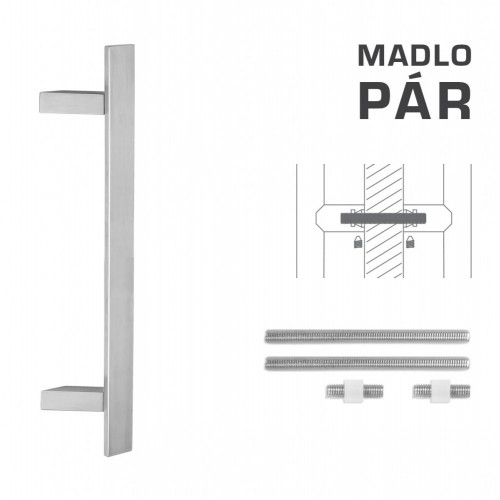 FT - MADLO kód K41Z 40x10 mm UN pár Nerez matná