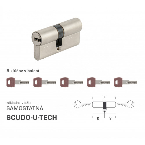 AGB - Vložka U-TECH S obojstranná Nikel matný
