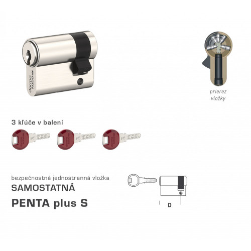DK - PENTA plus S polvložka Nikel matný