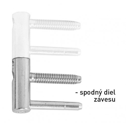 OV - Pánt nastaviteľný spodný 495/20 Pozink biely