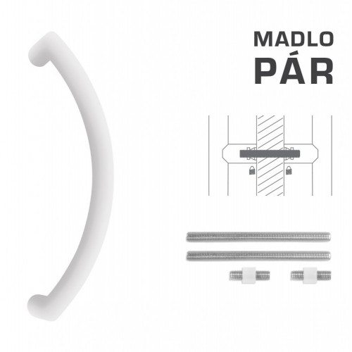 FT - MADLO kód K39 Ø 32 mm UN pár Biela matná