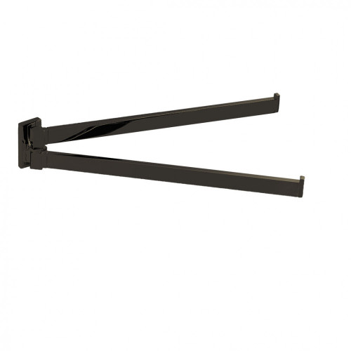 CB - LOOK B1612 - Držiak na uteráky dvojitý 33,5 cm Grafit lesklý