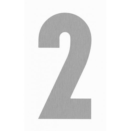 SRA - DOMOVÁ ČÍSLICA "2" - 160 mm Nerez matná