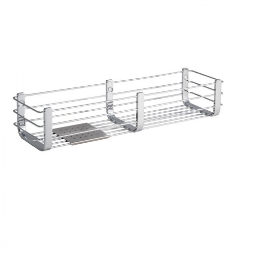 CB - PORTA OGGETTI B9633 - Košík do sprchy/vane s podložkou 44 cm Chróm lesklý