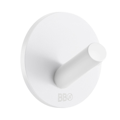 SO - BB - BX1080 - Samolepiaci vešiak mini Biela matná
