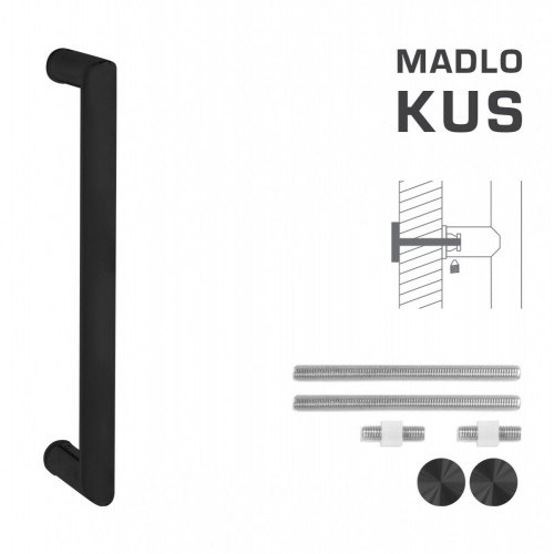 FT - MADLO kód K02 Ø 25 mm UN ks Čierna matná