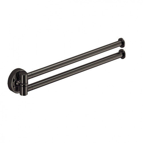 CB - PLUS W4913 - Držiak na uteráky dvojitý 34,5 cm Grafit lesklý