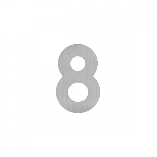 LR - DOMOVÁ ČÍSLICA "8" - 60 mm - nalepovacia Nerez matná