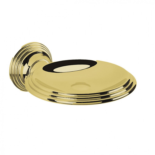 CB - HERMITAGE B3301 - Miska na mydlo s držiakom Zlatá lesklá PVD