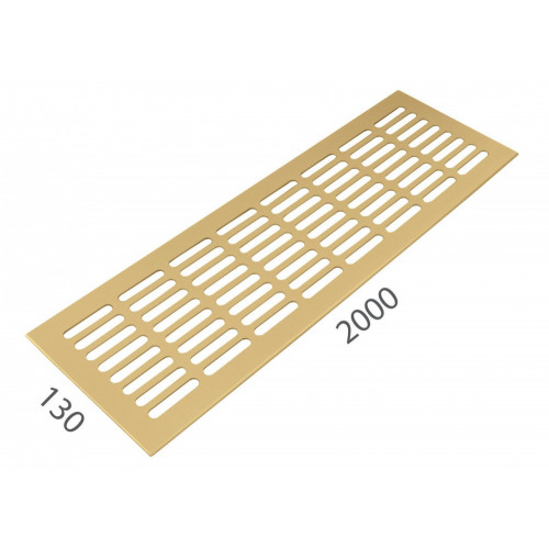 SRL - ALFA vetracia mriežka 130 x 2000 mm Zlatá matná