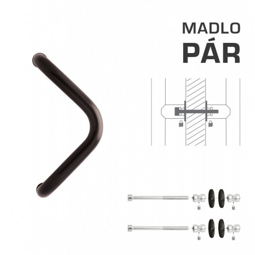 WA - MADLO M6 WA/A-DHP pár Hnedá matná