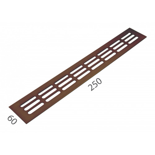 SRL - ALFA vetracia mriežka 60 x 250 mm Bronz matný