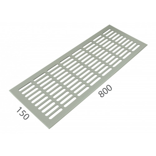 SRL - ALFA vetracia mriežka 150 x 800 mm Nerez matná