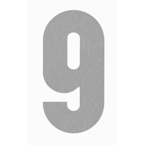 SRA - DOMOVÁ ČÍSLICA "9" - 160 mm Nerez matná