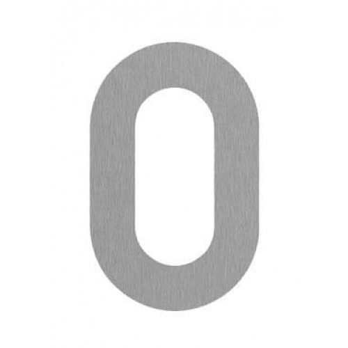 SRA - DOMOVÁ ČÍSLICA "0" 2.50 - 120 mm Nerez matná