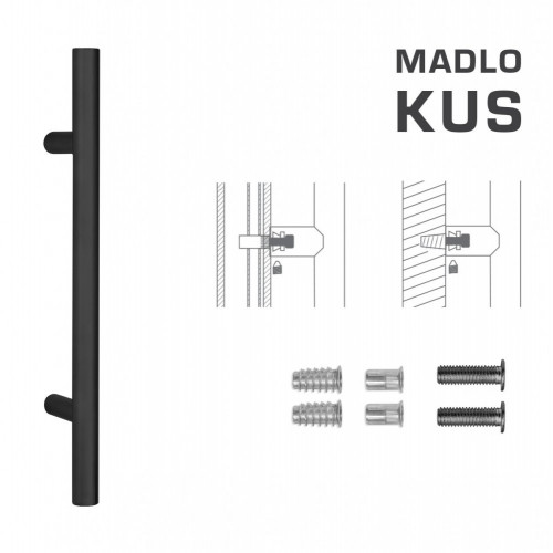 FT - MADLO kód K00 Ø 30 mm SP ks Čierna matná