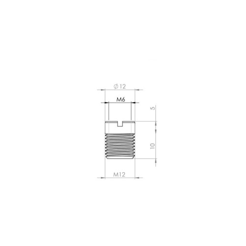 MPK - SECURO ALU A01/A04 Výstupok M6 x 5 mm MPK - SECURO ALU A01/A04 Výstupok M6 x 5 mm