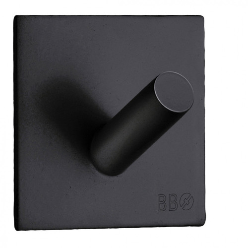 SO - BB - BB1092 - Samolepiaci vešiak na uterák Čierna matná