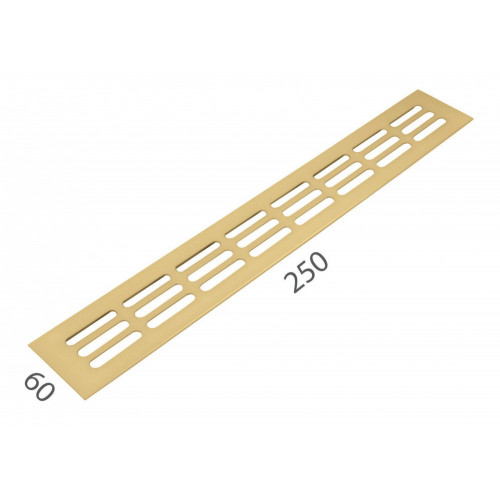 SRL - ALFA vetracia mriežka 60 x 250 mm Zlatá matná
