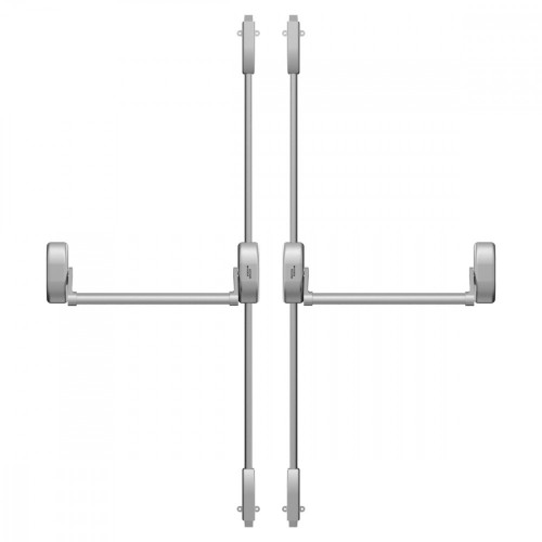 DK - SET PHA 2000 Dvojkrídlové dvere so 4-bodovým zaistením D2/2H-2D Strieborná matná