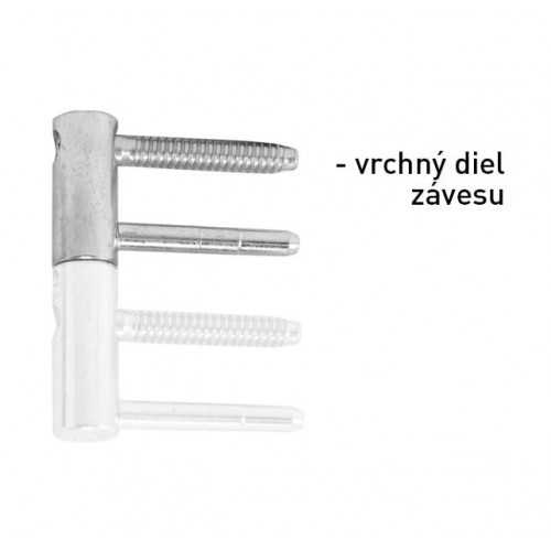 OV - Pánt nastaviteľný vrchný 495/16 Pozink biely