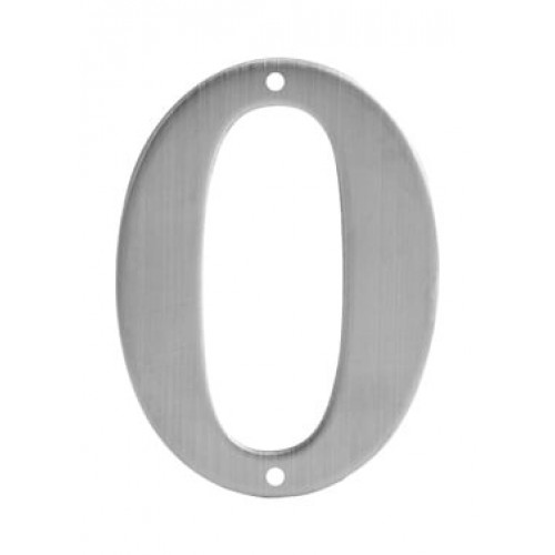 SO - BB - B940 - DOMOVÁ ČÍSLICA "0" - 150 mm Nerez matná