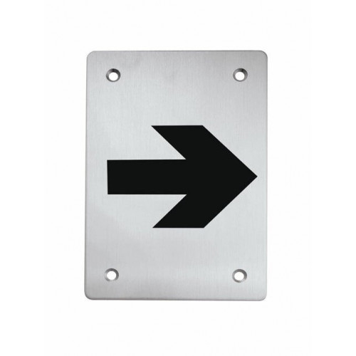 TI - Piktogram "Smer" - hranatý Nerez matná