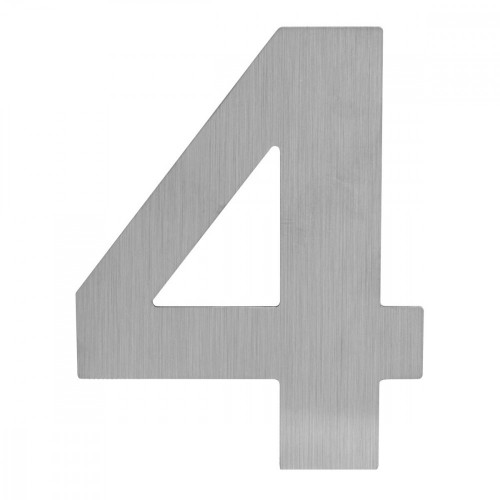 LR - DOMOVÁ ČÍSLICA "4" - 150 mm Nerez matná