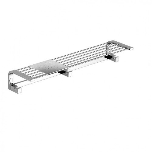 CB - TIME W4275 -  Držiak na uteráky s poličkou a podložkou Chróm lesklý