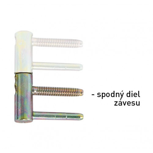 OV - Pánt nastaviteľný spodný 495/16 Pozink žltý