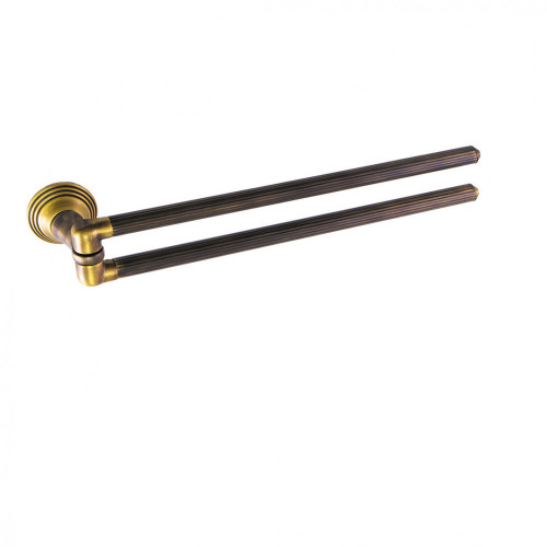 CB - HERMITAGE B3312 - Držiak na uteráky dvojitý 41 cm Zlatá antik