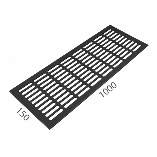 SRL - ALFA vetracia mriežka 150 x 1000 mm Čierna matná