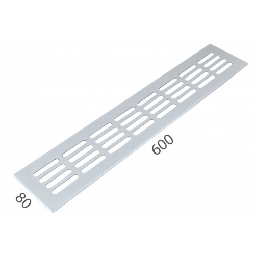 SRL - ALFA vetracia mriežka 80 x 600 mm Biela lesklá