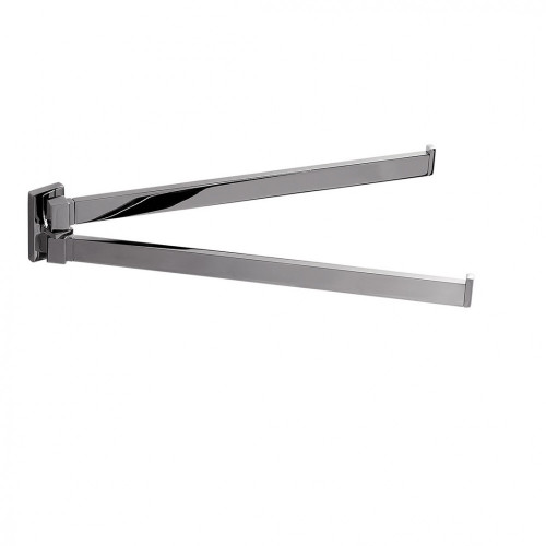 CB - LOOK B1612 - Držiak na uteráky dvojitý 33,5 cm Chróm lesklý