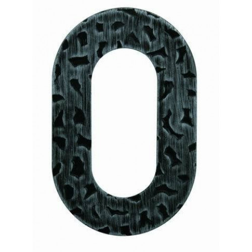 SRA - DOMOVÁ ČÍSLICA "0" - 120 mm Strieborná antik
