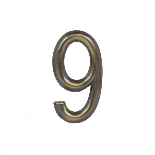 MPK - DOMOVÁ ČÍSLICA "9"- 75 mm - nalepovacia Bronz matný