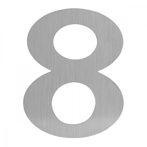 LR - DOMOVÁ ČÍSLICA "8" - 150 mm Nerez matná